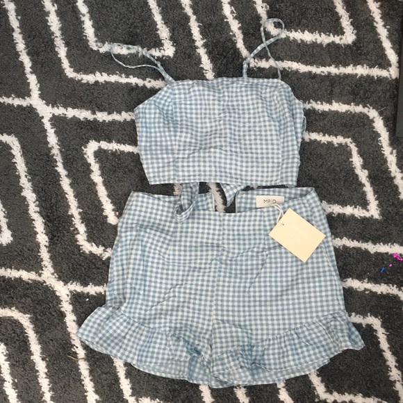 MINKPINK Other - MINKPINK Toto Gingham top and bottom NWT